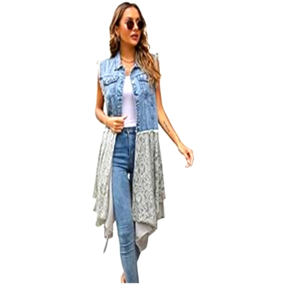 Jean vest duster